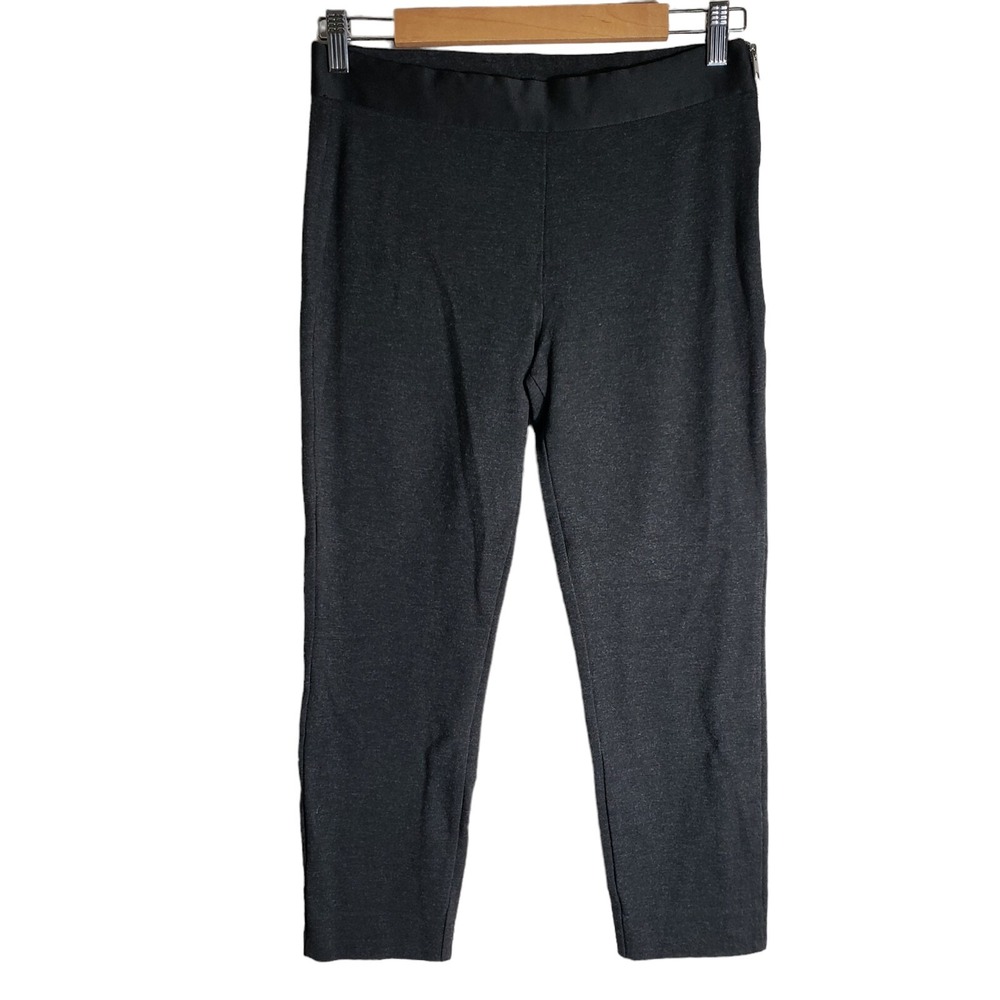 Everlane Woman's Size 6 The Side-Zip Stretch Cotton Work Pant Gray Ankle Crop